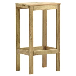 vidaXL Taburetes de jardín 4 unidades madera de pino impregnada