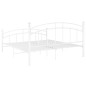 vidaXL Estructura de cama de metal blanco 180x200 cm