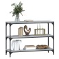 vidaXL Estantería contrachapada y acero gris Sonoma 100x33x70,5 cm vidaXL Estantería contrachapada y acero gris Sonoma 100x33x70,5 cm