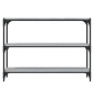 vidaXL Estantería contrachapada y acero gris Sonoma 100x33x70,5 cm vidaXL Estantería contrachapada y acero gris Sonoma 100x33x70,5 cm
