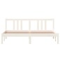 vidaXL Estructura de cama de madera maciza blanco 160x200 cm