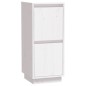 vidaXL Aparador 2 uds madera maciza de pino blanco 31,5x34x75 cm vidaXL Aparador 2 uds madera maciza de pino blanco 31,5x34x75 cm