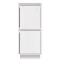 vidaXL Aparador 2 uds madera maciza de pino blanco 31,5x34x75 cm vidaXL Aparador 2 uds madera maciza de pino blanco 31,5x34x75 cm
