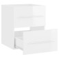 vidaXL Mueble de lavabo madera ingeniería blanco brillo 41x38,5x48 cm vidaXL Mueble de lavabo madera ingeniería blanco brillo 41x38,5x48 cm