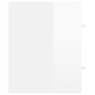 vidaXL Mueble de lavabo madera ingeniería blanco brillo 41x38,5x48 cm vidaXL Mueble de lavabo madera ingeniería blanco brillo 41x38,5x48 cm