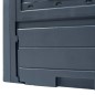 vidaXL Compostador de jardín gris 60x60x73 cm 260 L vidaXL Compostador de jardín gris 60x60x73 cm 260 L