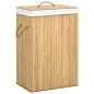 vidaXL Cesto de ropa sucia de bambú 2 secciones 72 l vidaXL Cesto de ropa sucia de bambú 2 secciones 72 l