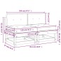 vidaXL Sofás centrales con cojines 2 uds madera maciza de pino blanco vidaXL Sofás centrales con cojines 2 uds madera maciza de pino blanco