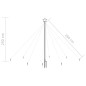 vidaXL Luces de árbol cascada Navidad interior exterior 400 LED 2,5 m vidaXL Luces de árbol cascada Navidad interior exterior 400 LED 2,5 m