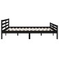 vidaXL Estructura de cama de madera maciza negro 200x200 cm vidaXL Estructura de cama de madera maciza negro 200x200 cm