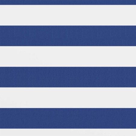 vidaXL Toldo para balcón tela oxford blanco y azul 120x300 cm