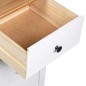 vidaXL Aparador de madera maciza pino estilo Panamá blanco 46x40x89 cm vidaXL Aparador de madera maciza pino estilo Panamá blanco 46x40x89 cm