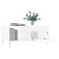 vidaXL Mesa de centro madera contrachapada blanco 90x50x40 cm vidaXL Mesa de centro madera contrachapada blanco 90x50x40 cm
