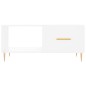 vidaXL Mesa de centro madera contrachapada blanco 90x50x40 cm vidaXL Mesa de centro madera contrachapada blanco 90x50x40 cm