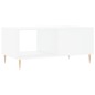 vidaXL Mesa de centro madera contrachapada blanco 90x50x40 cm vidaXL Mesa de centro madera contrachapada blanco 90x50x40 cm