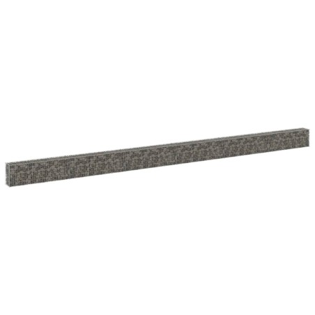 vidaXL Muro de gaviones con cubiertas acero galvanizado 900x30x50 cm