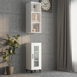vidaXL Armario de pared madera contrachapada blanco 34,5x32,5x90 cm