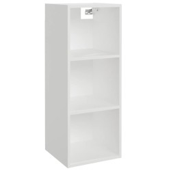 vidaXL Armario de pared madera contrachapada blanco 34,5x32,5x90 cm
