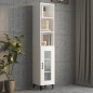 vidaXL Armario de pared madera contrachapada blanco 34,5x32,5x90 cm vidaXL Armario de pared madera contrachapada blanco 34,5x32,5x90 cm