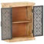 vidaXL Aparador con puertas de acero madera mango macizo 60x35x75 cm vidaXL Aparador con puertas de acero madera mango macizo 60x35x75 cm