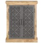 vidaXL Aparador con puertas de acero madera mango macizo 60x35x75 cm vidaXL Aparador con puertas de acero madera mango macizo 60x35x75 cm