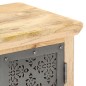 vidaXL Aparador con puertas de acero madera mango macizo 60x35x75 cm vidaXL Aparador con puertas de acero madera mango macizo 60x35x75 cm