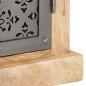 vidaXL Aparador con puertas de acero madera mango macizo 60x35x75 cm vidaXL Aparador con puertas de acero madera mango macizo 60x35x75 cm