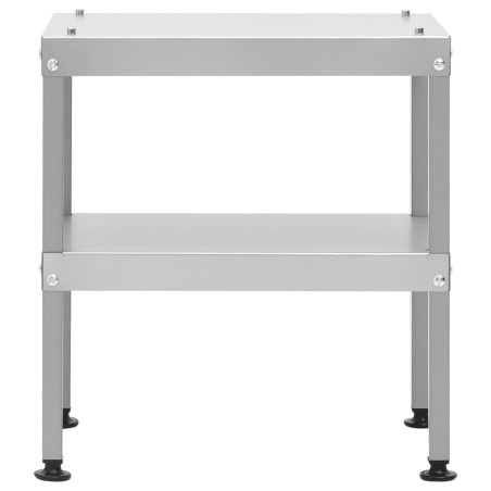 vidaXL Mesa para horno ahumador acero galvanizado 40x28x44,5 cm