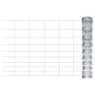 vidaXL Valla de jardín de acero galvanizado plateado 50x1 m vidaXL Valla de jardín de acero galvanizado plateado 50x1 m