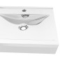 vidaXL Lavabo con rebosadero cerámica plateado 60x46x16 cm vidaXL Lavabo con rebosadero cerámica plateado 60x46x16 cm