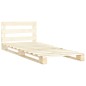vidaXL Estructura de cama de palés madera maciza de pino 90x200 cm vidaXL Estructura de cama de palés madera maciza de pino 90x200 cm