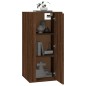 vidaXL Mueble para TV de pared roble marrón 40x34,5x80 cm
