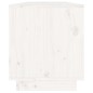 vidaXL Mueble de TV de madera maciza de pino blanco 110,5x34x40 cm vidaXL Mueble de TV de madera maciza de pino blanco 110,5x34x40 cm