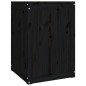 vidaXL Baúl para la colada madera maciza de pino negro 44x44x66 cm vidaXL Baúl para la colada madera maciza de pino negro 44x44x66 cm