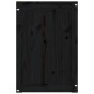 vidaXL Baúl para la colada madera maciza de pino negro 44x44x66 cm vidaXL Baúl para la colada madera maciza de pino negro 44x44x66 cm