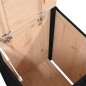 vidaXL Baúl para la colada madera maciza de pino negro 44x44x66 cm vidaXL Baúl para la colada madera maciza de pino negro 44x44x66 cm