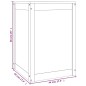 vidaXL Baúl para la colada madera maciza de pino negro 44x44x66 cm vidaXL Baúl para la colada madera maciza de pino negro 44x44x66 cm