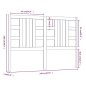 vidaXL Cabecero de cama madera maciza de pino 146x4x100 cm vidaXL Cabecero de cama madera maciza de pino 146x4x100 cm