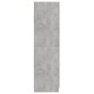vidaXL Armario de boticario contrachapada gris hormigón 30x42,5x150 cm