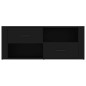 vidaXL Mueble para TV madera contrachapada negra 100x35x40 cm