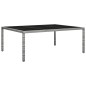 vidaXL Mesa de comedor de jardín ratán sintético gris 200x150x74 cm vidaXL Mesa de comedor de jardín ratán sintético gris 200x150x74 cm