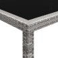 vidaXL Mesa de comedor de jardín ratán sintético gris 200x150x74 cm vidaXL Mesa de comedor de jardín ratán sintético gris 200x150x74 cm