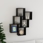 vidaXL Estante cubo de pared madera contrachapada negro 78x15x93 cm vidaXL Estante cubo de pared madera contrachapada negro 78x15x93 cm