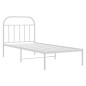 vidaXL Estructura de cama de metal con cabecero blanco 90x190 cm vidaXL Estructura de cama de metal con cabecero blanco 90x190 cm