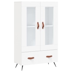 vidaXL Aparador alto madera de ingeniería blanco 69,5x31x115 cm