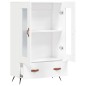 vidaXL Aparador alto madera de ingeniería blanco 69,5x31x115 cm vidaXL Aparador alto madera de ingeniería blanco 69,5x31x115 cm