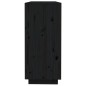 vidaXL Aparador de madera maciza de pino negro 110,5x35x80 cm
