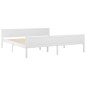 vidaXL Estructura de cama de madera maciza de pino blanco 180x200 cm vidaXL Estructura de cama de madera maciza de pino blanco 180x200 cm