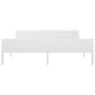 vidaXL Estructura de cama de madera maciza de pino blanco 180x200 cm vidaXL Estructura de cama de madera maciza de pino blanco 180x200 cm