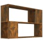 vidaXL Estantería madera contrachapada color roble ahumado 100x24x63cm